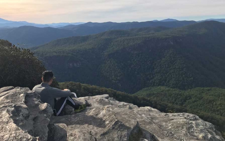 adults unplug on backpacking course in north carolina